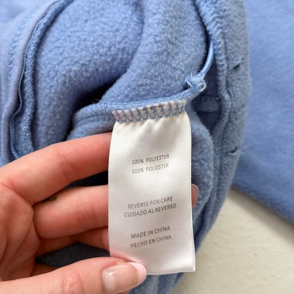 Swiss Alps Periwinkle Blue Full Zip Fleece Jacket, Size Small - Picture 5 of 7